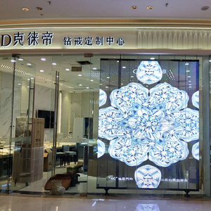 Affichage d'écran de Film cristal LED Transparent collant pour fenêtre en verre intérieur RVB <span class=keywords><strong>P5</strong></span> LED écran d'affichage de Film Transparent - Product Image 4