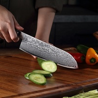 Couteau à sashimi japonais VG10 en acier damas 67 couches, couteau de chef, couteau Santoku de cuisine avec manche en résine