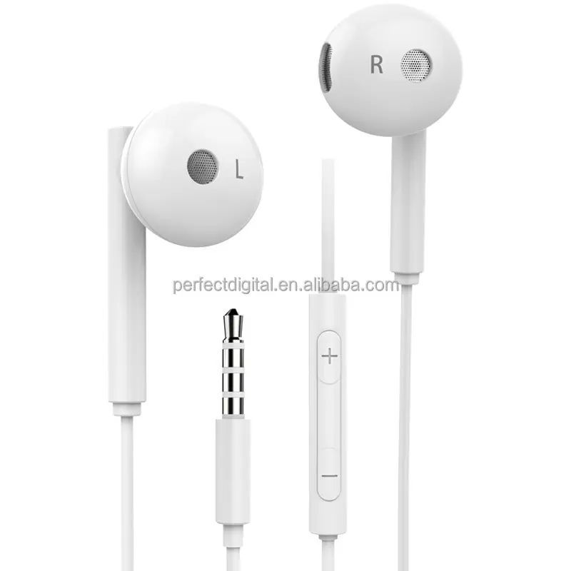 Original AM115 Headset Full Bass Wired Half In-Ear Headphone 3.5mm Micro earphone For Huawei P30 P20 P10 Mate10 Nova4 4e 3 3i 2