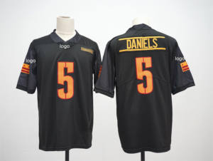 थोक पुरुषों ने अमेरिकी फुटबॉल जर्सी #5 Jayden daniels #17 टेरी मैक्लाउरिन बर्गुडी वांगटन कमांडर जर्सी - Product Image 3