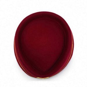 Stewardess <b>Beret</b> Hat for Women Silk Screen Printed Formal Uniform Four Seasons Use Adjustable Fit Party Cosplay Costume - Product Image 2