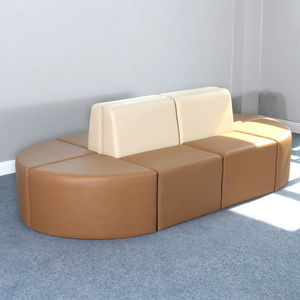 การออกแบบที่หรูหราทันสมัยแผนกต้อนรับโซฟา Modular ห้องรอเลานจ์สำนักงานโซฟา