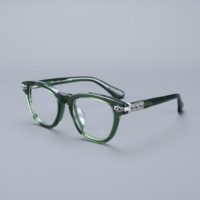 Montura Óptica Ovalada de Lujo para Uso Diario, Unisex, Ligera, Duradera, Diseño Cómodo, Lista para Lentes Graduadas, para Todo Tipo de Rostro, Estilo Casual
