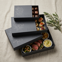Boîte à pâtisserie élégante de style français, impression de logo personnalisée, boîte en carton de qualité alimentaire de luxe pour croissants, beignets, boulangerie