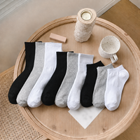 Chaussettes blanches en coton doux, respirantes, décontractées, avec logo personnalisé, pour l'entraînement quotidien
