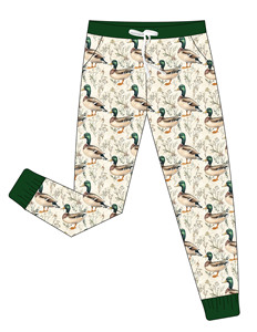 Pantaloni Jogger Personalizzati Jaye Factory con Stampa Mallard in Bambù per Mamma e Figlia, Stampe Personalizzate, Joggers Morbidi - Product Image 1