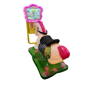 Passeio mecânico infantil, de alta qualidade, brinquedos, para crianças, de pelúcia, motorizados, animais, movendo, cavalo