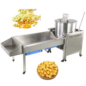 Industriële Volautomatische Caramel Zoete Popcorn Machines Commerciële Snack Pop Ketel Maïs Productielijn Te Koop