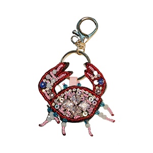 Adornos Colgantes para Bolsos Hechos a Mano, Diseño de Conchas Marinas, Estrellas de Mar, Tortugas, Langostas, Cocos y Ballenas, con Cuentas de Perlas - Product Image 6