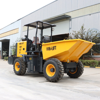 Mini Dumper Compatto da 2-3 Tonnellate con Cabina Certificato CE ISO per Costruzioni, Agricoltura, Frutteti e Trasporti Forestali
