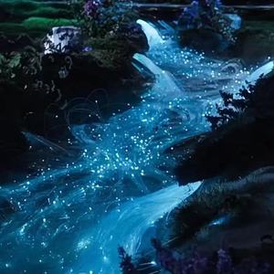 Lampe à <span class=keywords><strong>fibre</strong></span> <span class=keywords><strong>optique</strong></span> LED personnalisée Indice IP33 Télécommande Dimmable Multi-Color Temp Décoration de mariage Lumière de cascade fluide - Product Image 5