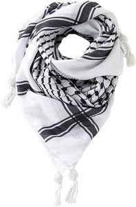 CCY Palestine Scarf Woven Shemagh Keffiyeh Original Arafat Hatta <strong>Head</strong> Neck Cotton Scarf Arab <strong>Wrap</strong> With Tassel - Product Image 6