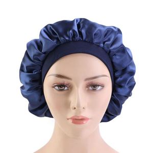 Gorro de Satén Grande con Banda Elástica Suave, Gorro de Dormir Sedoso con Logotipo Personalizado para Mujeres y Niñas con Cabello Rizado - Product Image 4