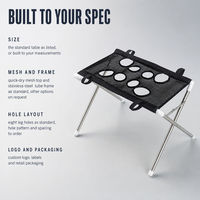 Table de toilettage pliable pour animaux de compagnie |   Cadre en acier inoxydable avec dessus en maille à séchage rapide |   Équipement de toilettage pour animaux de compagnie sur mesure OEM ODM