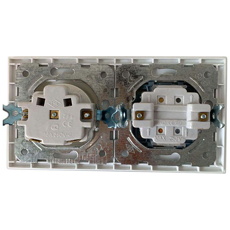 EU European 10A Electric Switch Socket Panel Standard EU Wall Switch