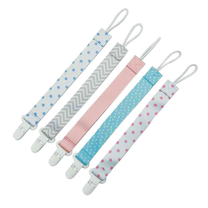 Clips pour bébé en tissu de conception moderne, non toxiques, sublimés, pour garçons et filles, avec cordon pour lanière anti-chute - Product Image 6