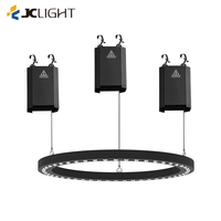 Éclairage cinétique LED 1-6m Cercles de faisceau cinétique Treuil de scène Dmx512 3d Plafond Lumières cinétiques colorées