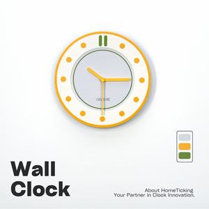 かわいいレモンイエロークリームリビングルーム壁時計ソフト吊りオリジナルニッチホリデーギフト飾りシングルフェイスパーソナリティウォッチ - Product Image 6