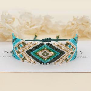 Gelang gaya Boho Go2hobo untuk wanita perhiasan Yunani manik-manik buatan tangan etnik kalung mata jahat Turki perhiasan desainer - Product Image 5