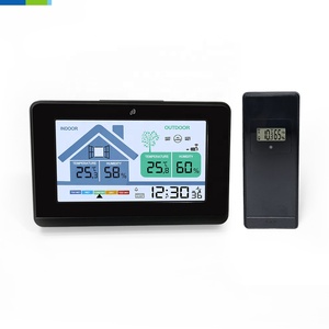 Horloge <span class=keywords><strong>météo</strong></span> intelligente radiocommandée avec rétroéclairage LED Calendrier perpétuel et jour de la semaine Alarme tactile Snooze Affichage 12/24H - Product Image 6