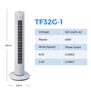 32 inch điện bệ <span class=keywords><strong>Fan</strong></span> xách tay <span class=keywords><strong>AC</strong></span> động cơ tầng dao động không cánh Quạt tháp - Product Image 4
