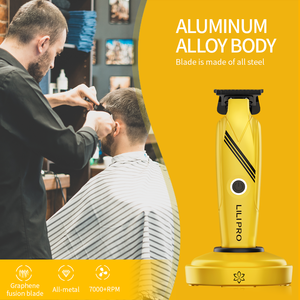 ماكينة حلاقة الشعر الاحترافية LILIPRO M4 للرجال، شفرة على شكل حرف T بدون فجوة، لاسلكية قابلة لإعادة الشحن، أداة تشذيب الشعر بدون فجوة - Product Image 3
