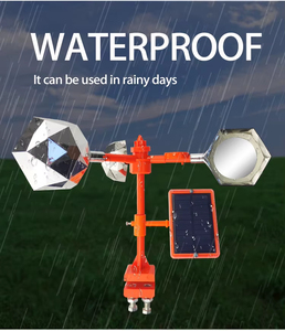Ahuyentador de Aves para Granja, Dispositivo Solar para Repeler Aves, Ahuyentador de Aves Giratorio Automático para Huertos/Campanas de Arroz - Product Image 5