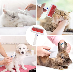 الكلب و القط إزالة الشعر مشط الحيوانات الأليفة تدليك ذرف مزيل الاستمالة الحيوانات الأليفة فرشاة شعر - Product Image 4