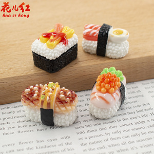 ชุดตุ๊กตาทำอาหารซูชิแบบม้วน 3 มิติ ใหม่ล่าสุด พร้อมชาร์มตกแต่งเคสมือถือ DIY ด้วยเทคนิคการเคลือบน้ำมัน รูปผลไม้/อาหาร - Product Image 2