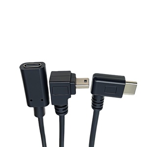 <span class=keywords><strong>Cavo</strong></span> Dati <span class=keywords><strong>USB</strong></span> Type-C a 90 Gradi con Conduttori in Rame per Trasferimento Dati - <span class=keywords><strong>Prolunga</strong></span> da Maschio a Femmina - Product Image 4