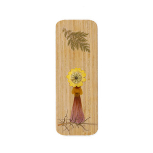 Bamboo <b>Bookmarks</b> With Pressed Flowers Mixed Colors Eco Friendly Home Office Use - Product Image 5