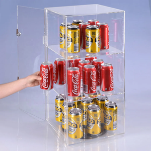 <strong>Rotating</strong> <strong>Cake</strong> Showcase 3 Layers Clear Acrylic Pastry Bakery Display Cabinet Rack Shelf Bakery Display <strong>Stand</strong> - Product Image 6