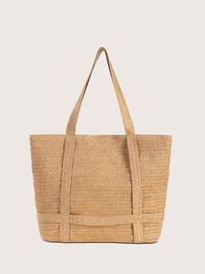 Women's Holiday Style Straw Woven Bag with Zipper Closure New Arrival Straw <b>Hats</b> - Product Image 4