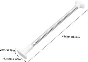 <span class=keywords><strong>Tringle</strong></span> à <span class=keywords><strong>rideau</strong></span> <span class=keywords><strong>de</strong></span> douche longue tension Installation facile moderne télescopique en acier inoxydable robuste aucun perçage requis pour la <span class=keywords><strong>salle</strong></span> <span class=keywords><strong>de</strong></span> <span class=keywords><strong>bain</strong></span> - Product Image 2