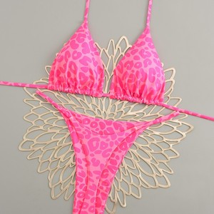 Traje de Baño de Dos Piezas con Pantalones <span class=keywords><strong>Boxer</strong></span> de Cintura Alta con Estampado Digital Europeo <span class=keywords><strong>Americano</strong></span> 2025, Sexy para Primavera - Product Image 3