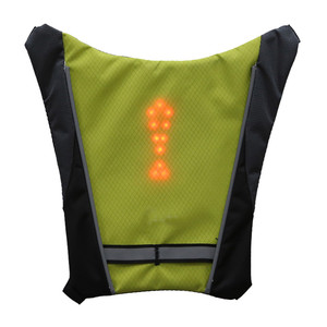 <span class=keywords><strong>Gilet</strong></span> de sécurité réfléchissant sans fil à led, télécommande, signalisation lumineuse, clignotant, haute visibilité, cyclisme - Product Image 3