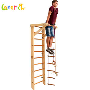 סולם סוואדיש קיר סולם ברים לקופה מתעמלת ילדים עץ ספורט ספורט כושר ביתי אימון קיר רכוב בר - Product Image 6