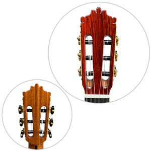 [Video] Guitarra Clásica Vintage de la Marca Aiersi, Profesional, con Refuerzo Bouchet, Hecha a Mano, Totalmente de Cocobolo, con Cuerdas de Nailon Españolas - Product Image 4