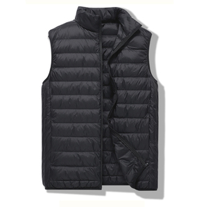 Gilet unisexe personnalisé en nylon léger et respirant pour <span class=keywords><strong>homme</strong></span>, coupe ajustée, <span class=keywords><strong>sans</strong></span> manches, col ras du cou, avec poches, style <span class=keywords><strong>doudoune</strong></span> formel - Product Image 3