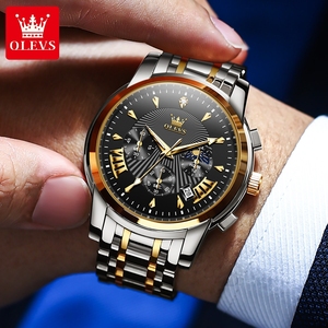 Hr2892 Ocustom Custom personalizado lassic shion ristWatch Waterproof Casual Port taintainless Teel ususity hrhronograph uartz atch - Product Image 5