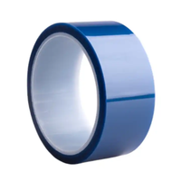 Bande multi de feutre d'emballage de polyester de la couleur 0.06mm avec la bande à hautes températures de polyester d'isolation bleue