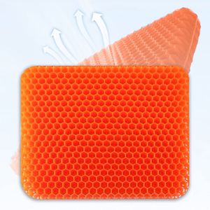 Tpe Washable Gel <b>Cushion</b> 100% Polyester Rectangular Honeycomb Gel <b>Cushion</b> Summer Cooling Car Seat <b>Cushion</b> - Product Image 1