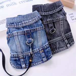 Ropa y Disfraces para Mascotas, Chaleco Vaquero Sostenible para Perros Pequeños, Ropa de Invierno, Chaleco Vaquero para Perros, Chaqueta, Ropa para Mascotas - Product Image 2
