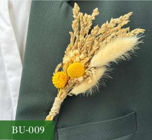 ดอกไม้แห้งธรรมชาติประดับปกเสื้อ ทำมือ ติดทนนาน เหมาะสำหรับตกแต่งชุดแต่งงานและชุดสูท - Product Image 2