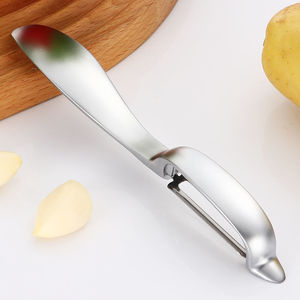 Éplucheur en acier inoxydable, outil de cuisine multifonctionnel pour pommes de terre, pommes, melons, lame tranchante, poignée en alliage de zinc, lavage à la main uniquement - Product Image 1