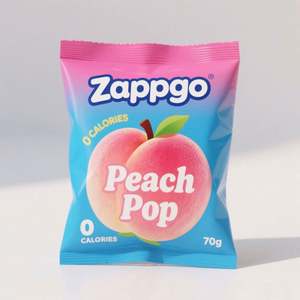 Custom 3.5 Cookie Gummy Packaging Plastic Foil <b>Bags</b> Matte Finished Candy Sample Sachet Pouch - Product Image 1