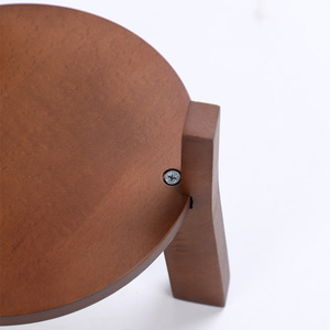 Estante para botellas de vino de madera maciza con base redonda para bodegas, opciones en haya y roble - Product Image 4