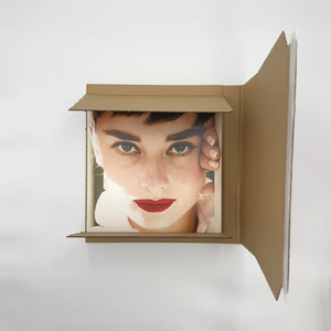 En Stock, personalizado, 12 ", papel marrón blanco, fácil de doblar, cartón, álbum de discos de vinilo, Mailer, envío móvil, caja de correo para vinilo <span class=keywords><strong>LP</strong></span> - Product Image 6