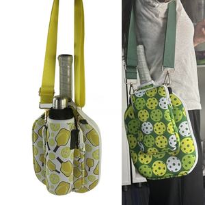 Borsa personalizzata in Neoprene racchetta da ping pong con cinturino con tasca per tazza d'acqua e copertura per Paddle Pickleball - Product Image 6