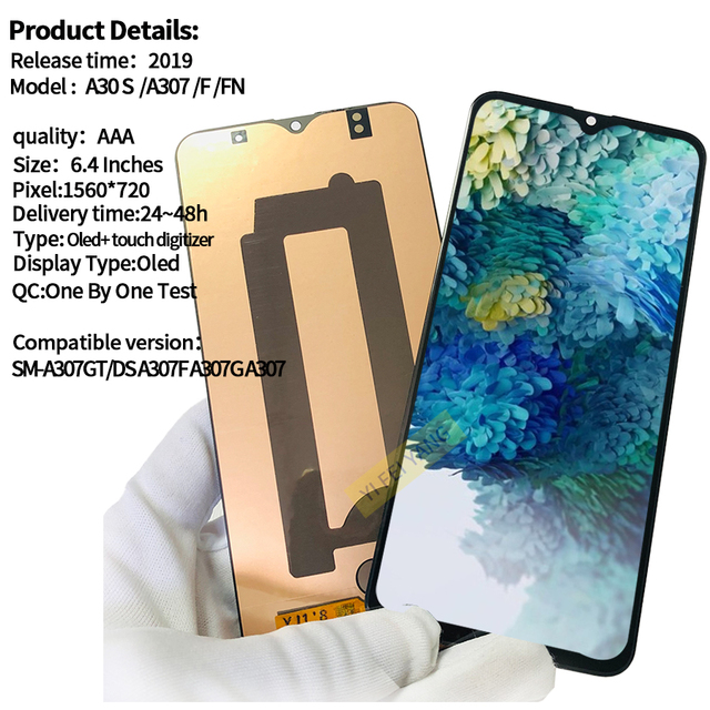 With Frame for SAMSUNG GALAXY A70 A710 J4 J8 OLED Lcd Manufacturer Smartphone Touch Lcd Screen Replacement Parts